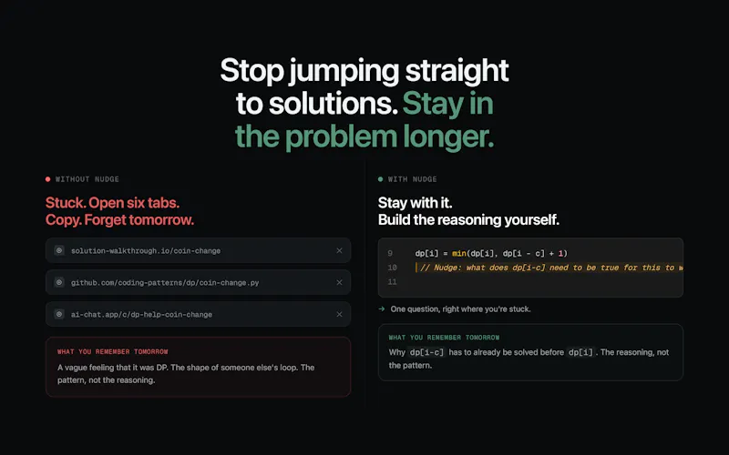 Nudge - AI LeetCode Coach screenshot 2
