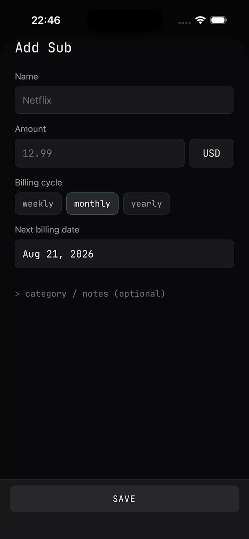 Subreaper screenshot 2
