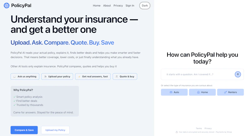 PolicyPal AI screenshot 1