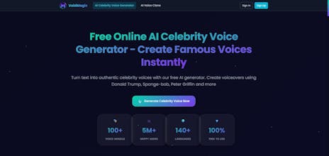 Free AI Celebrity Voice GeneratorOnline gallery image