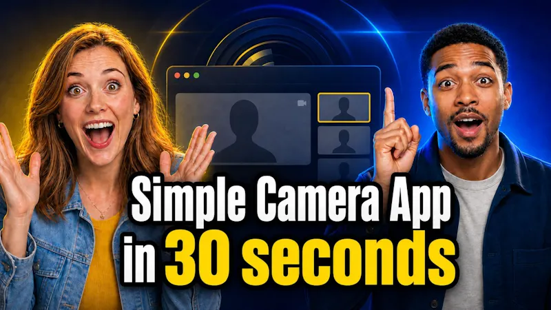 Simple Camera App screenshot 1 (video preview)