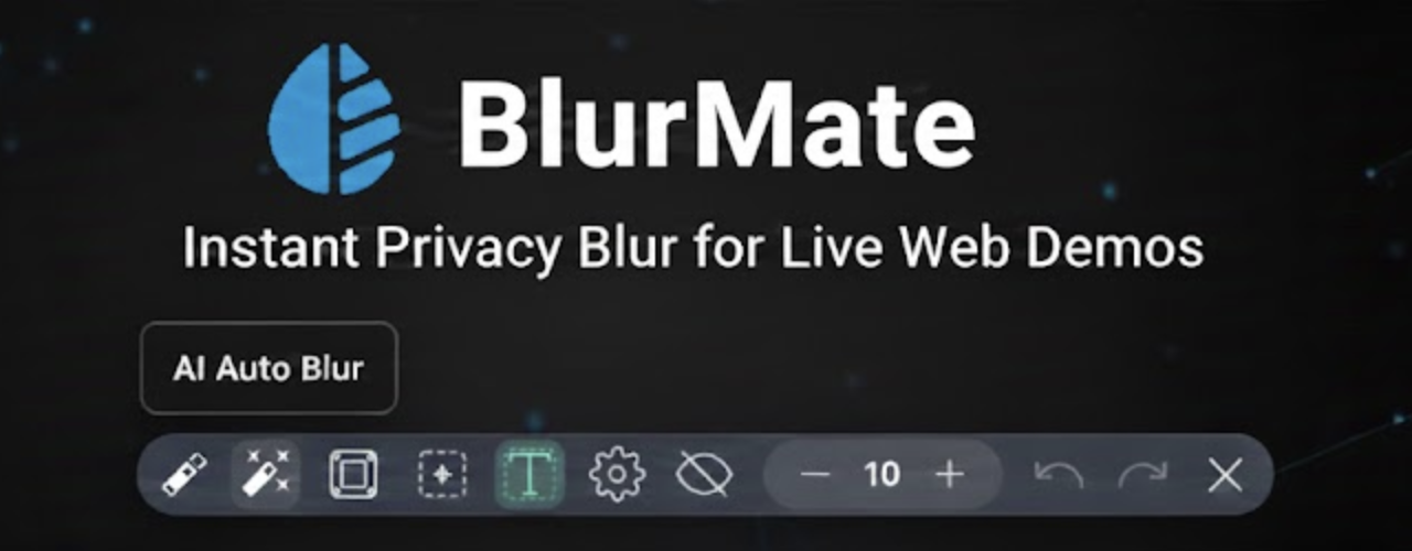 BlurMate - Main product screenshot demonstrating key features and user interface