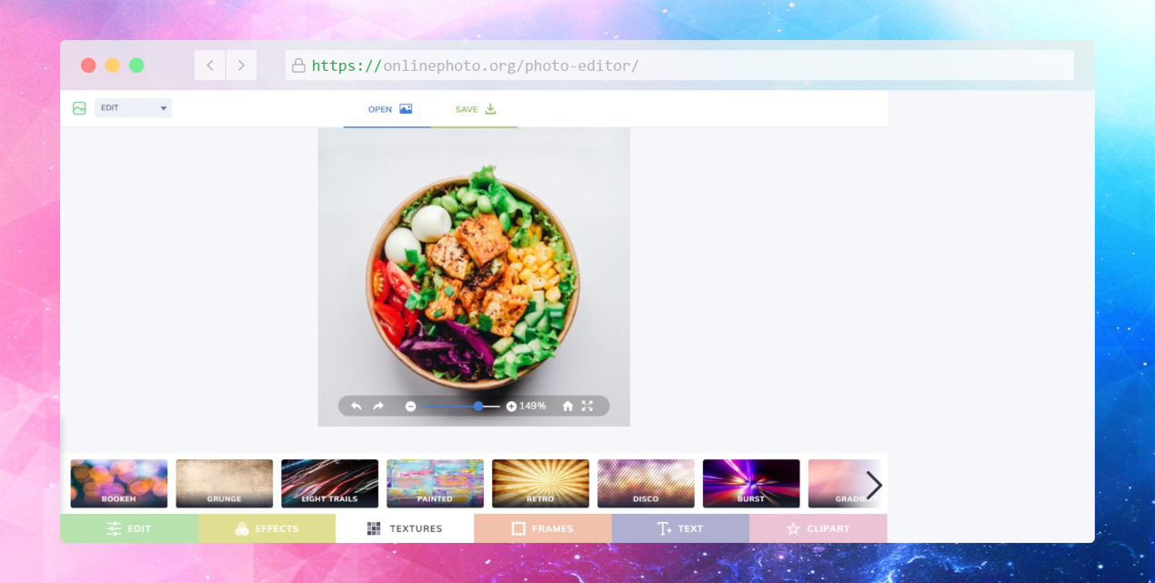 写真編集者 - オンライン写真編集者およびコラージュメーカー、無料で無料メディア2