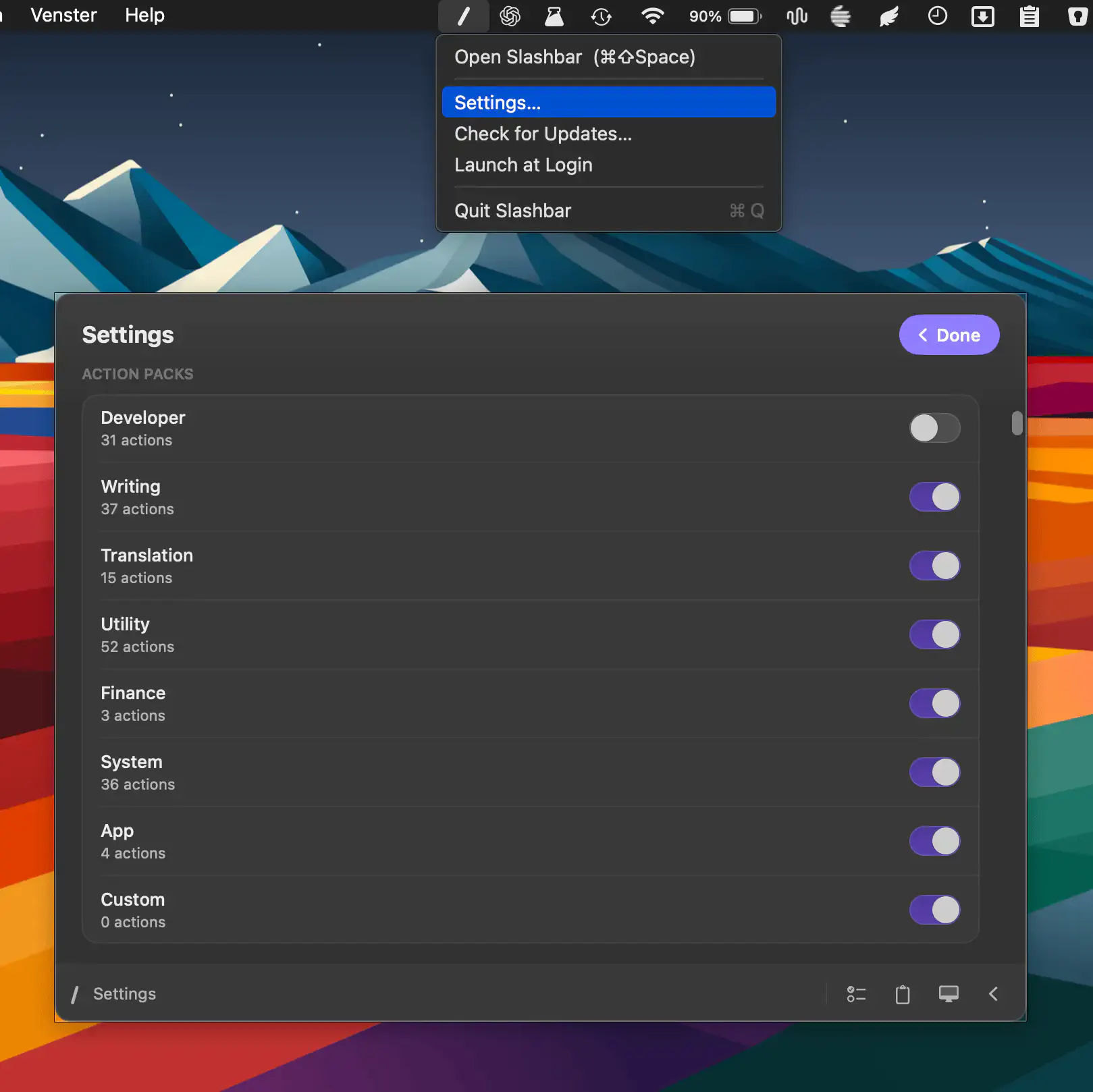 Slashbar 截图 1