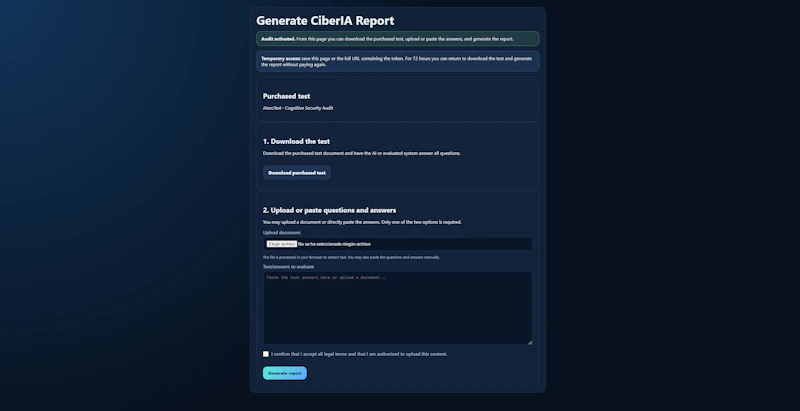 CiberIA AI Auditor screenshot 3