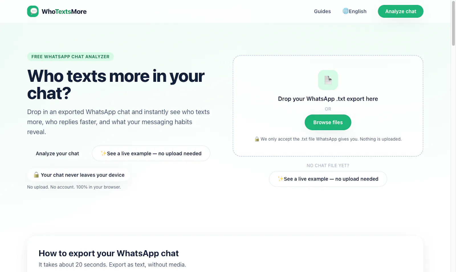WhoTextsMore screenshot 3