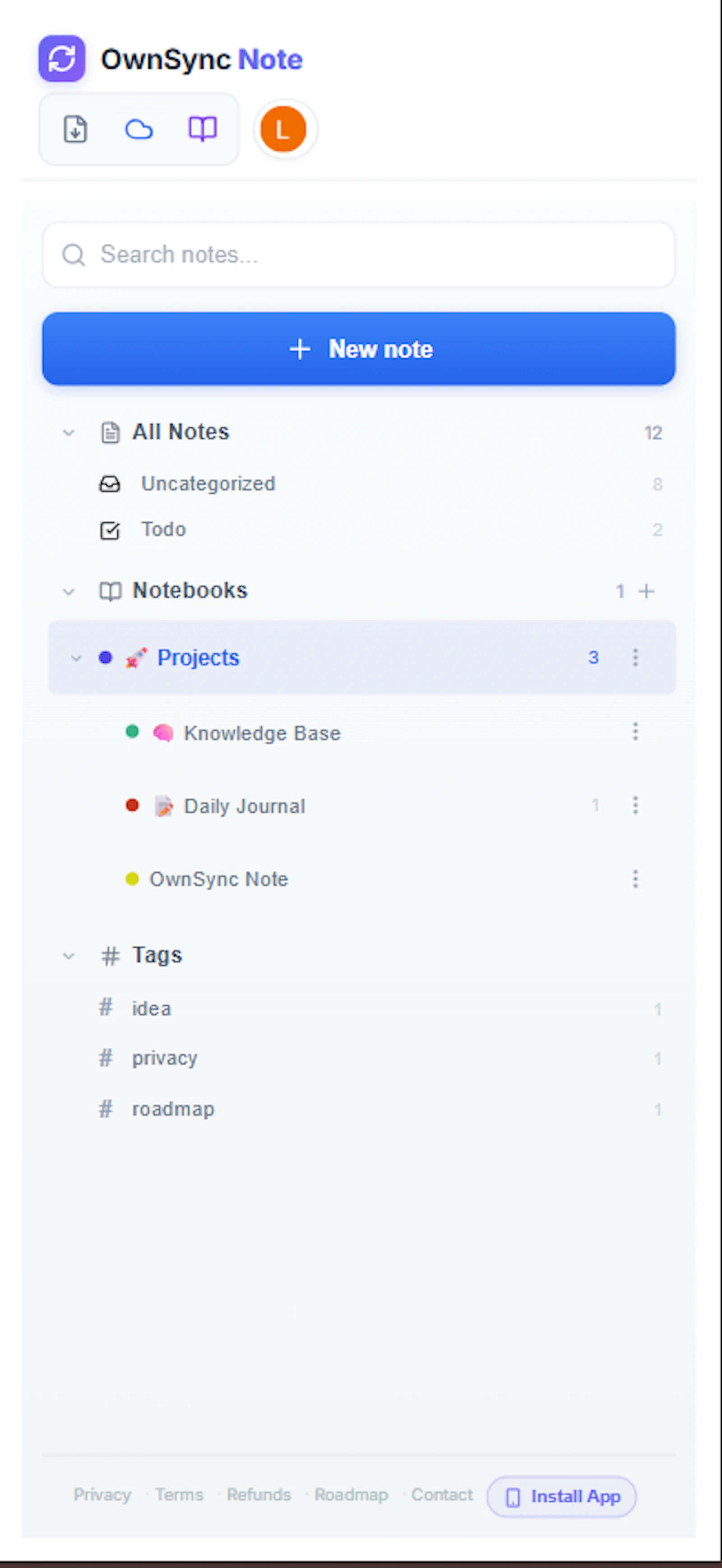 OwnSync Notes screenshot 4