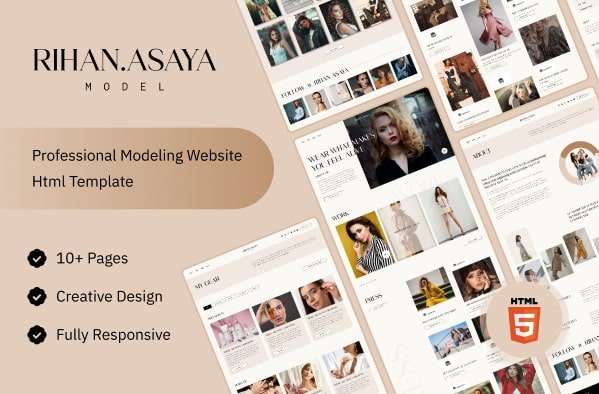 Media Pemodelan laman web Tailwind HTML Templat - Rihan Asaya: Modeling Laman Web Tailwind HTML Template 1
