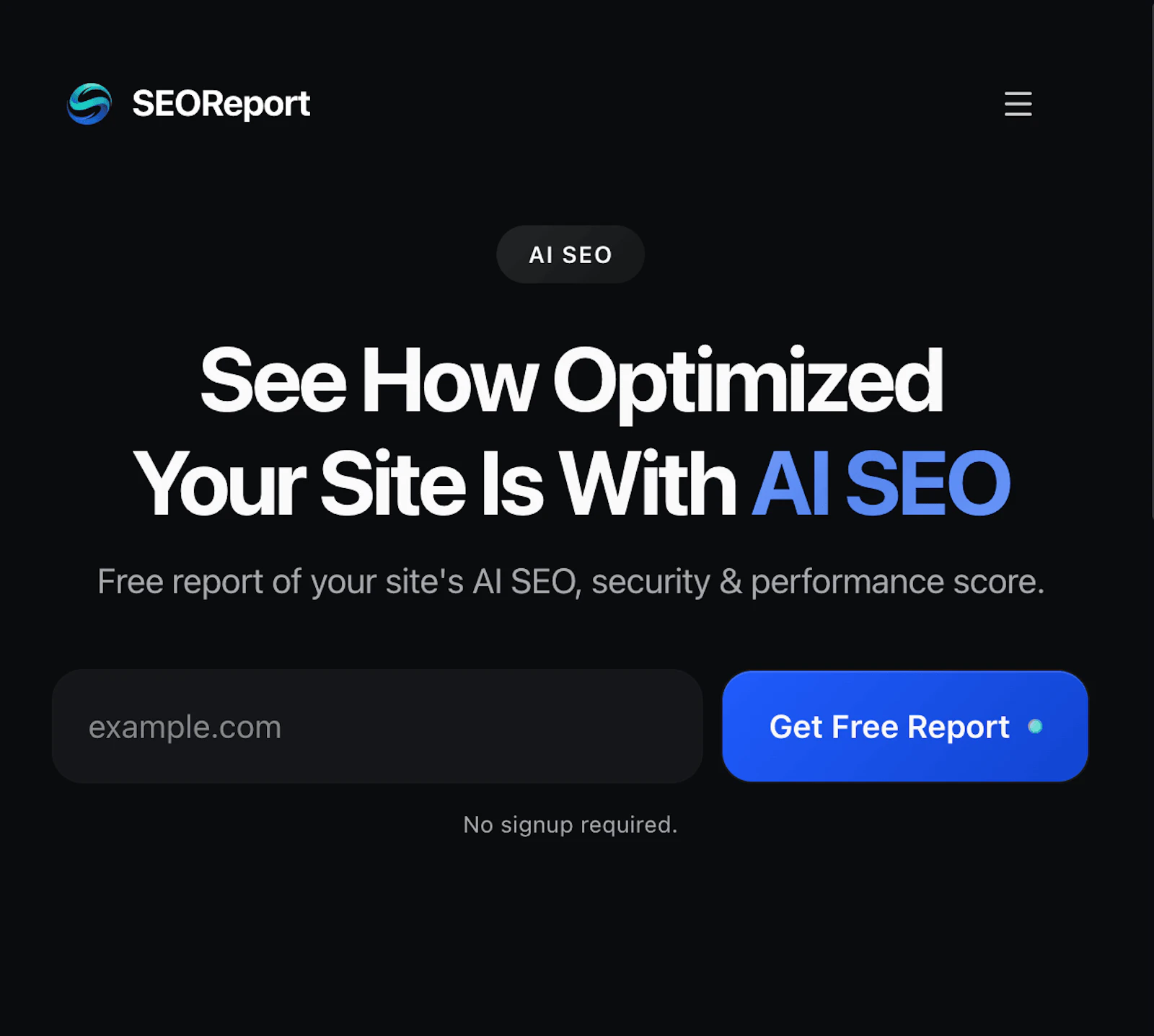SEOReport screenshot 2