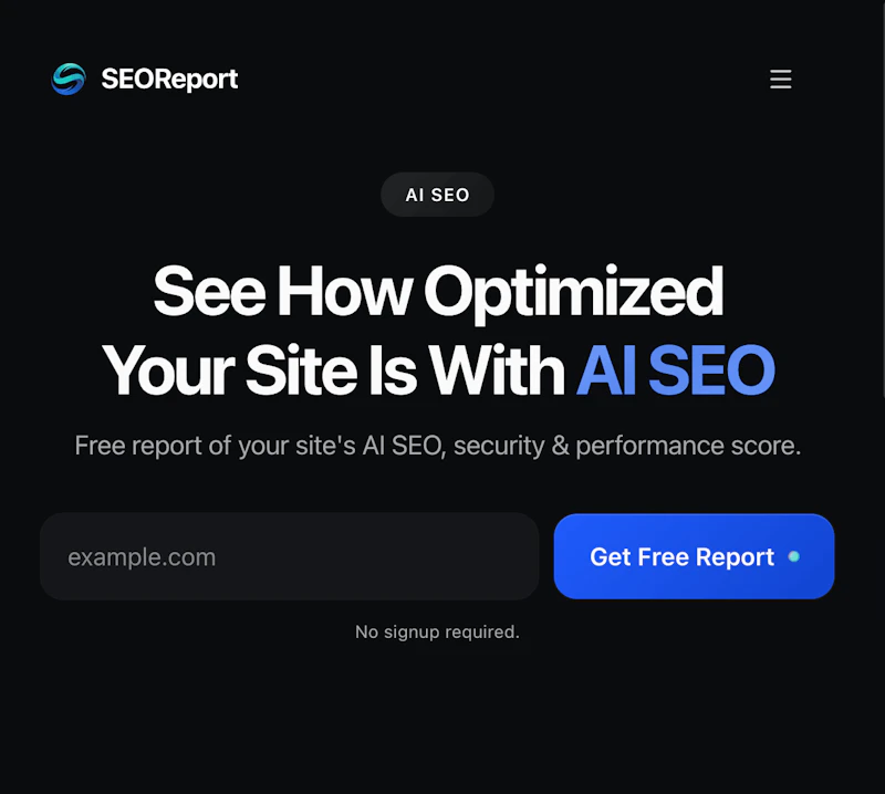SEOReport screenshot 2