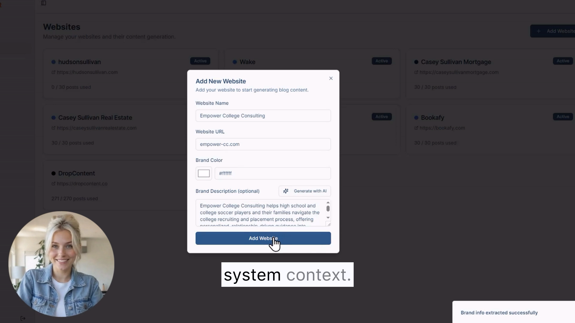 Hands-Off SEO Content for SMB & Agencies - Screenshot 2 showing product features and functionality