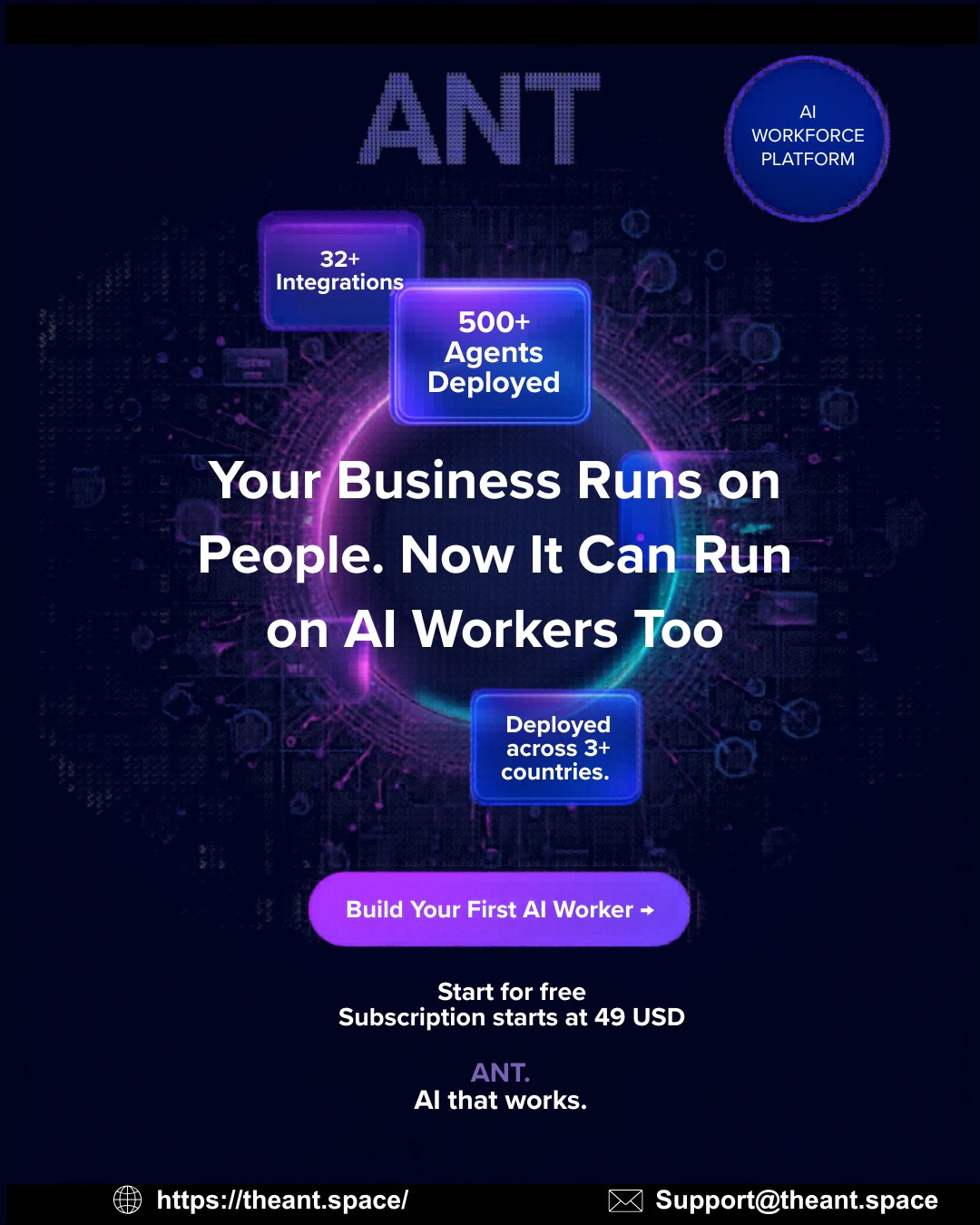 ANT : AI Workforce Platform 截图 2
