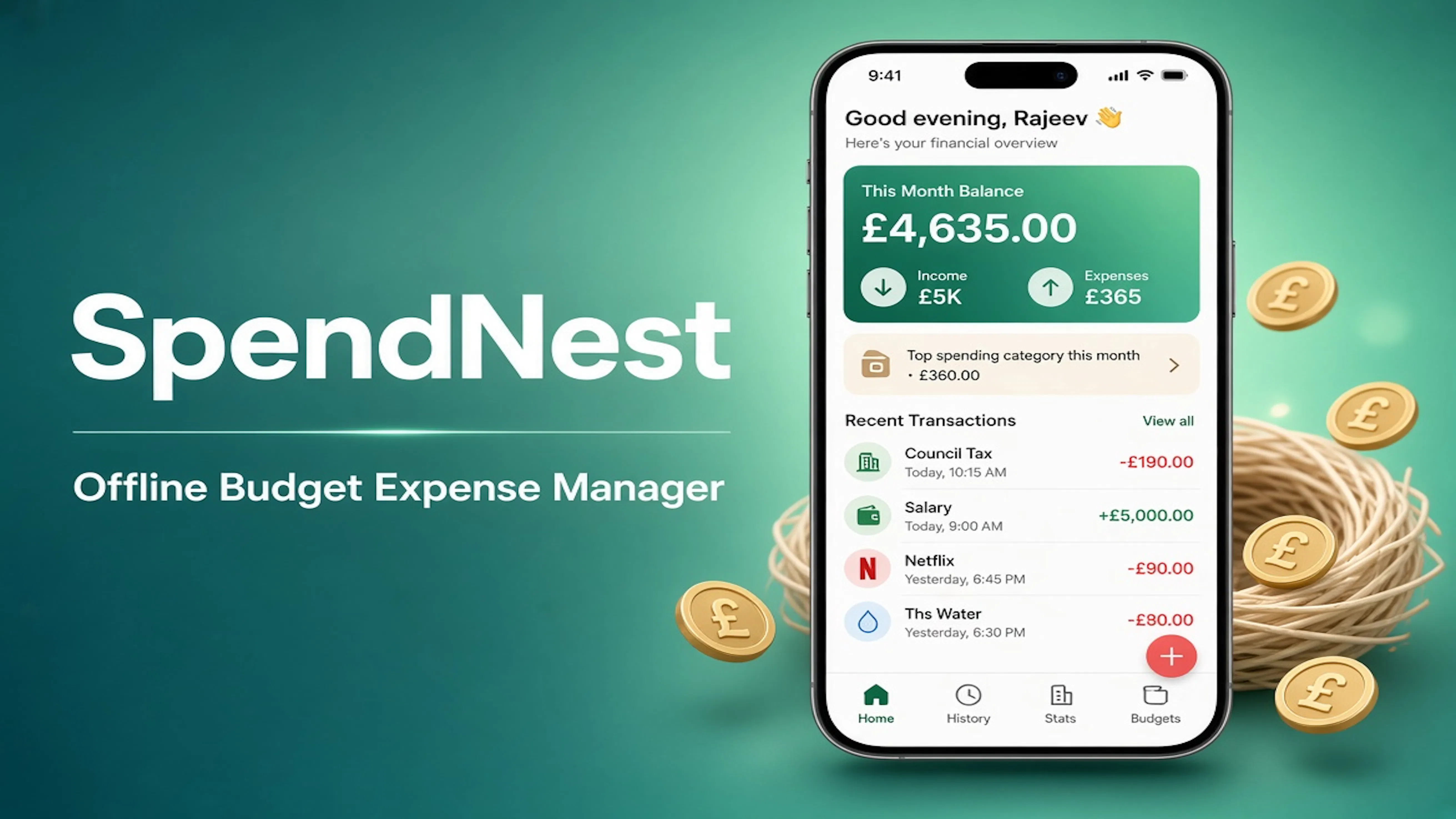 SpendNest : Expense Tracker gallery image