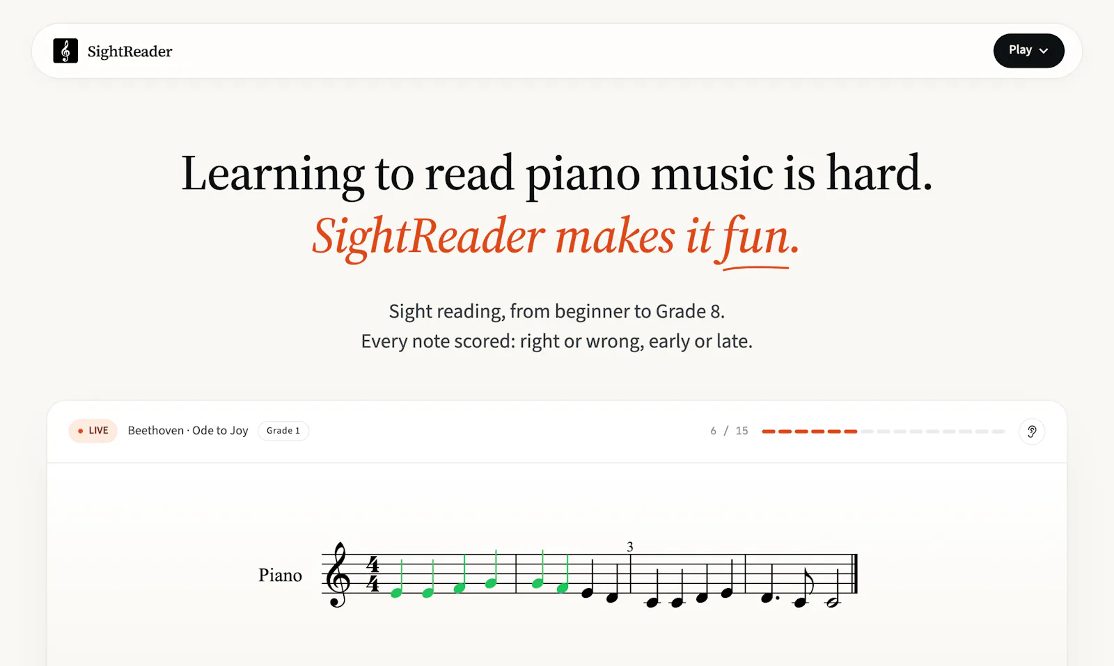 SightReader screenshot 1