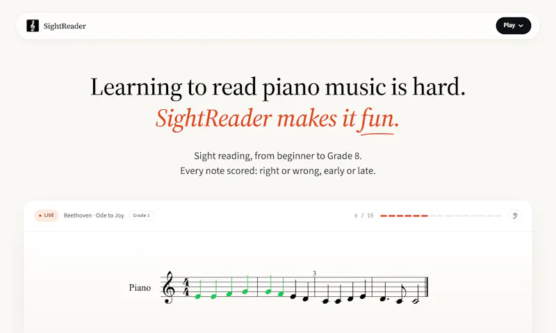 SightReader screenshot 1