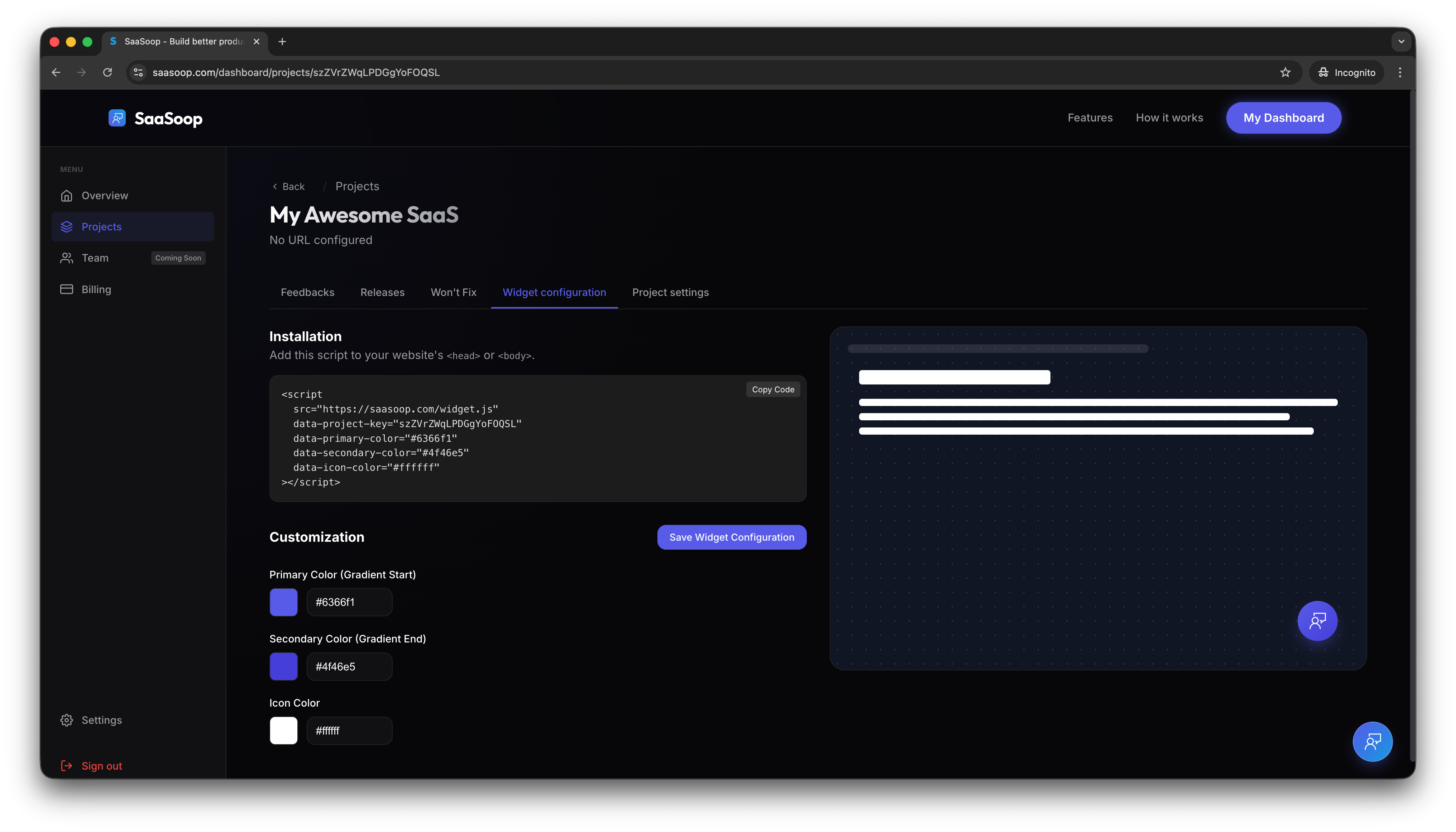 SaaSoop - Screenshot 3 showing product features and functionality