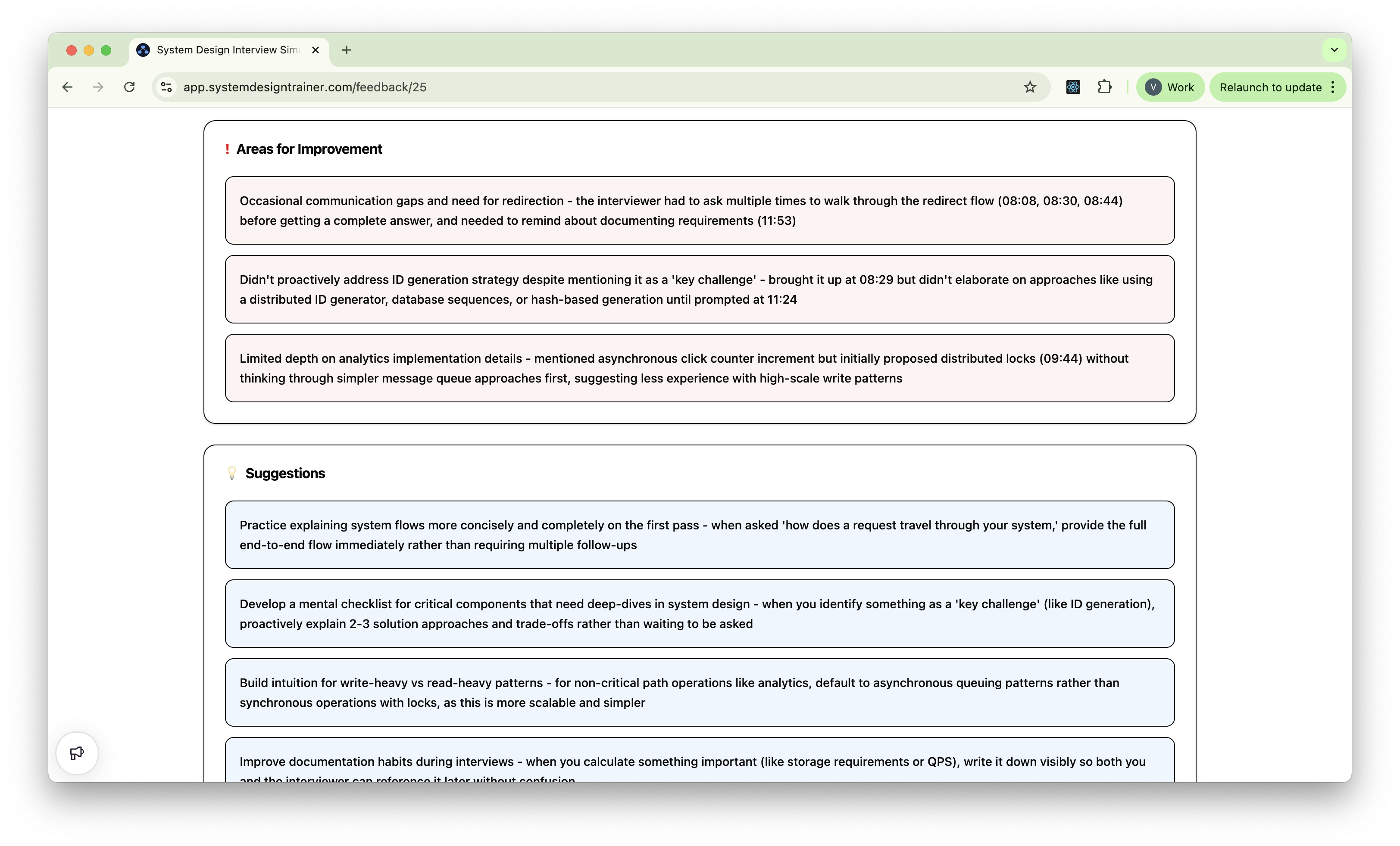 AI Mock System Design Interview gallery image
