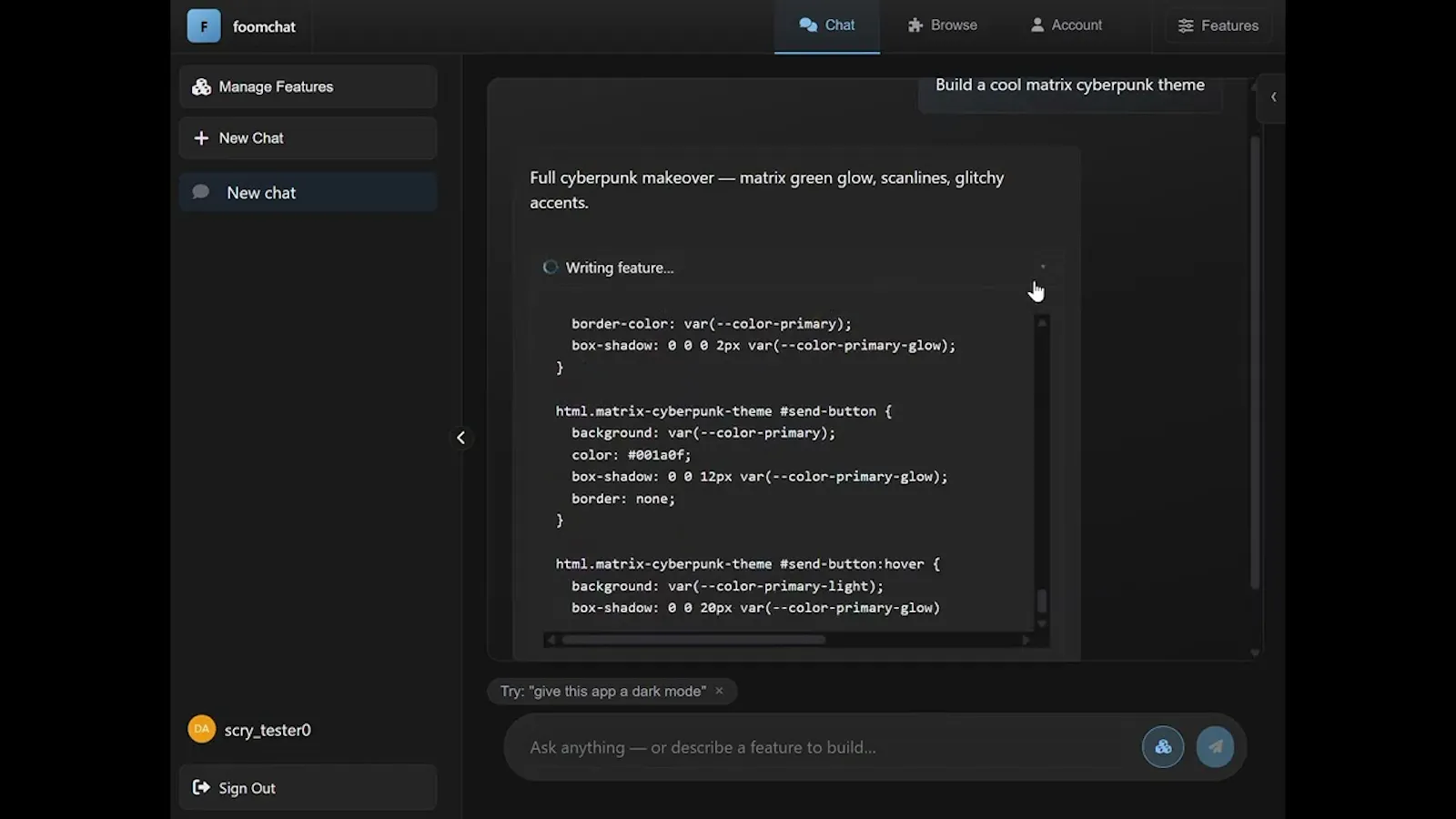 foomchat screenshot 1 (video preview)