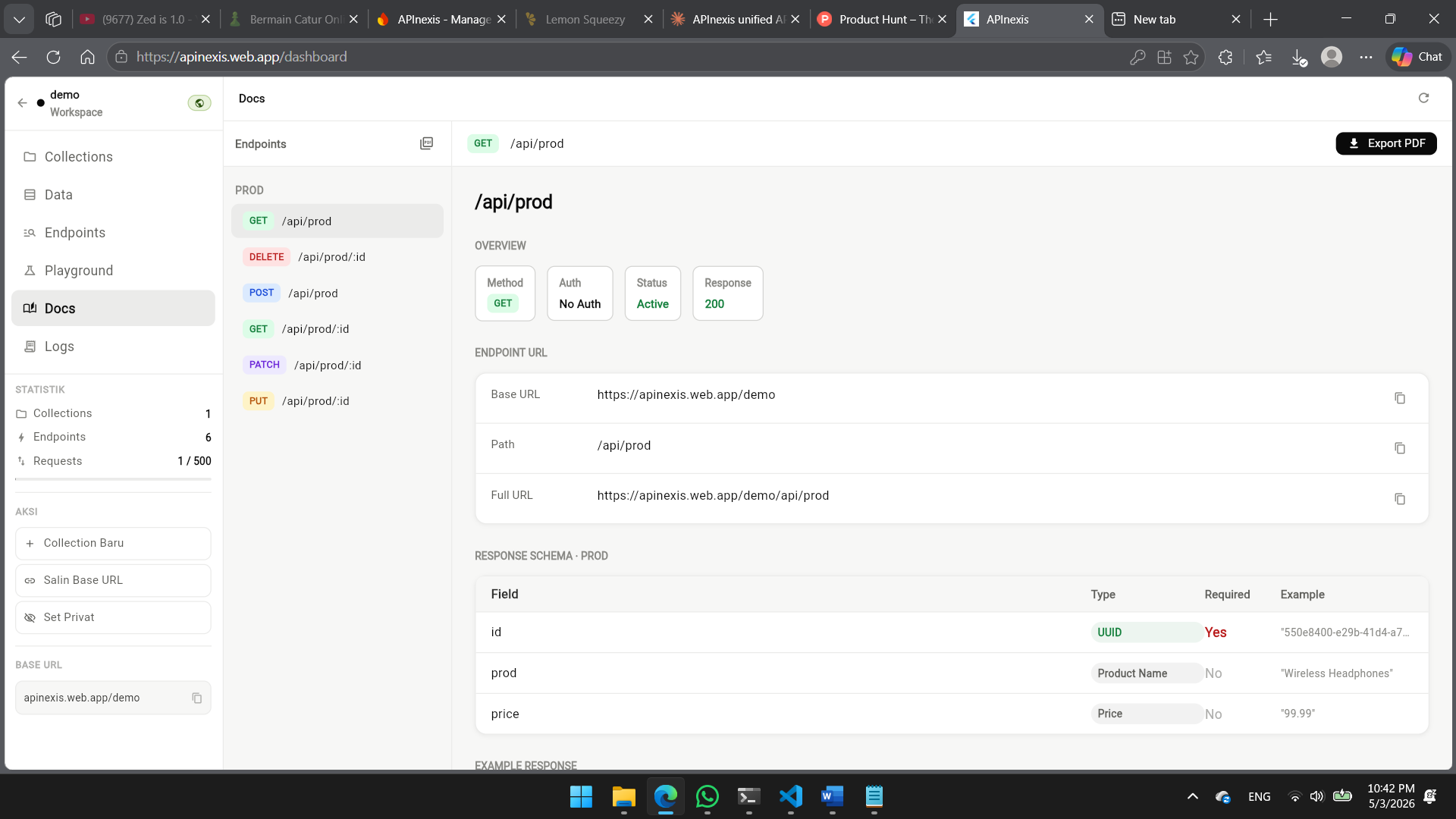 APInexis — Mock API Platform gallery image