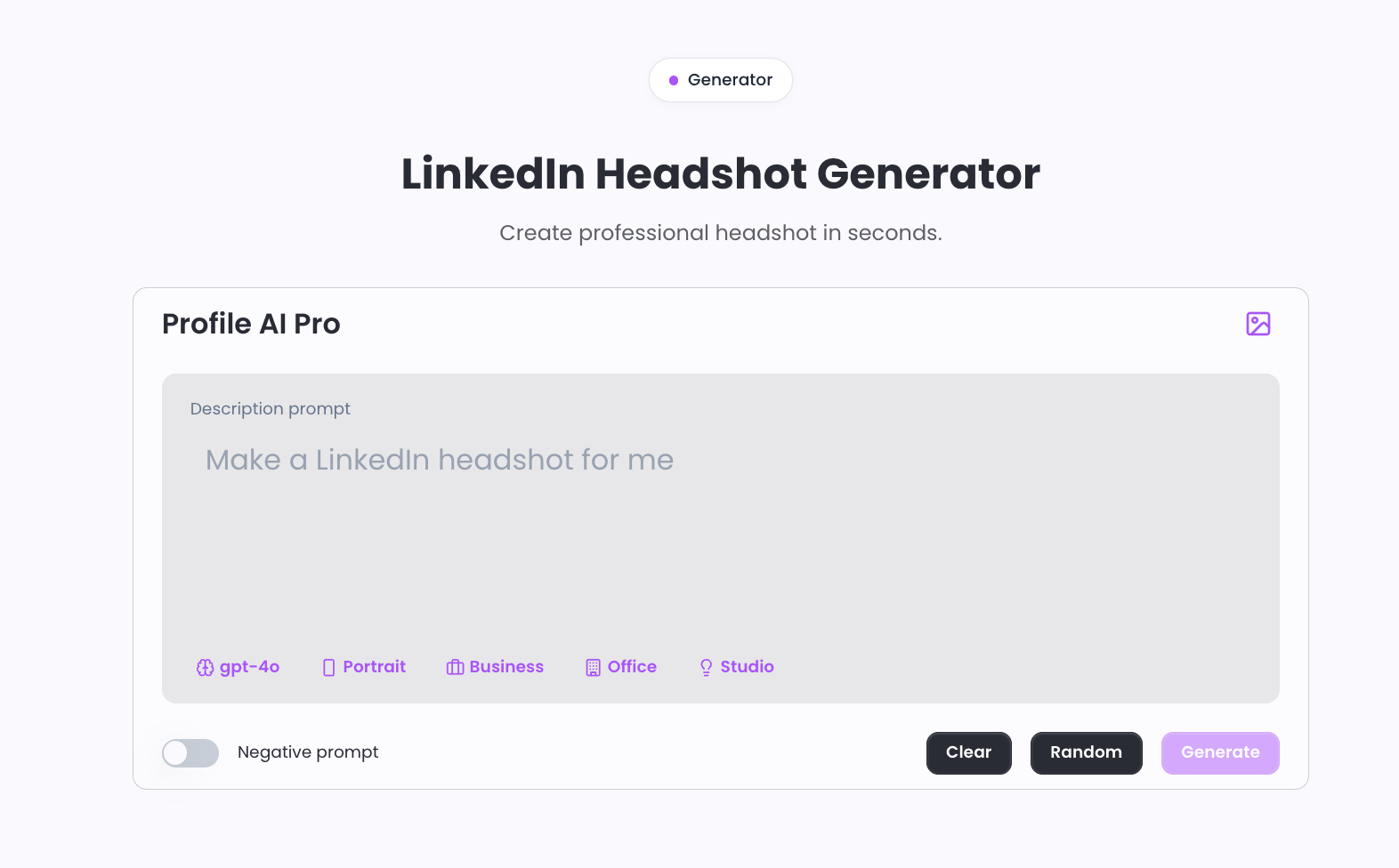 Mídia 2 de Perfil de pro - Perfil AI para fotos profissionais do LinkedIn