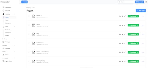 Microweber AI Website Builder and CMS gallery image
