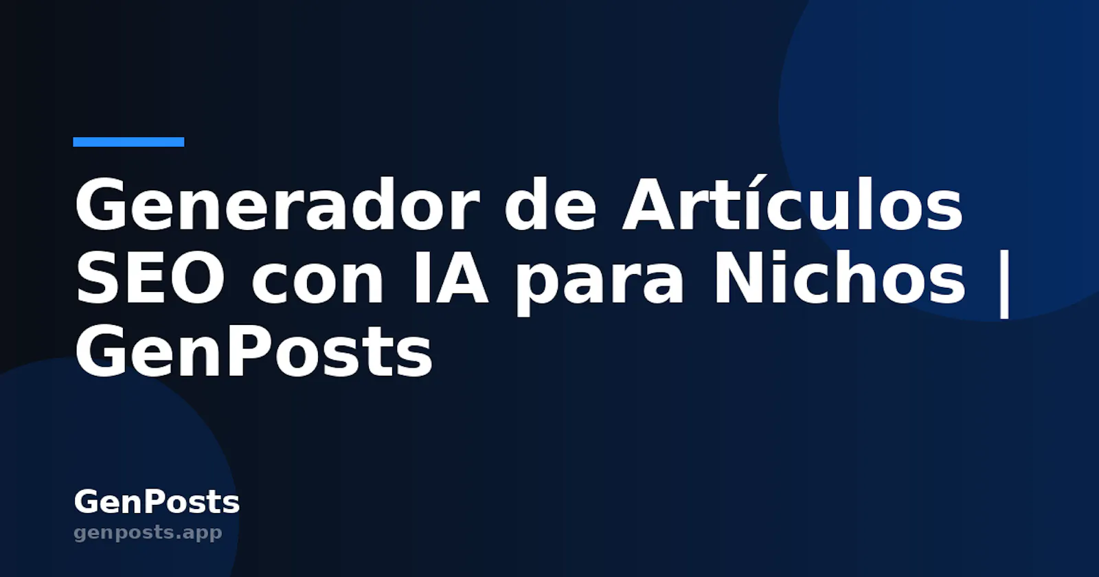 GenPosts – AI SEO Article Generator screenshot 1