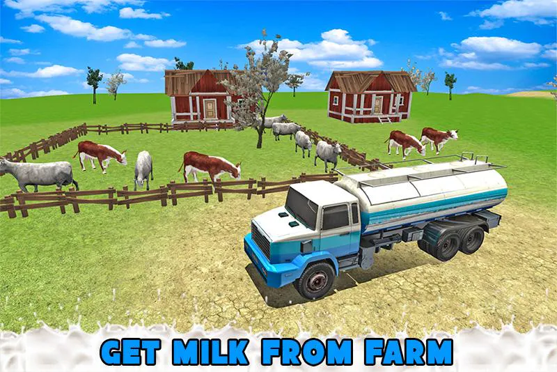 Transport Truck Milk Delivery