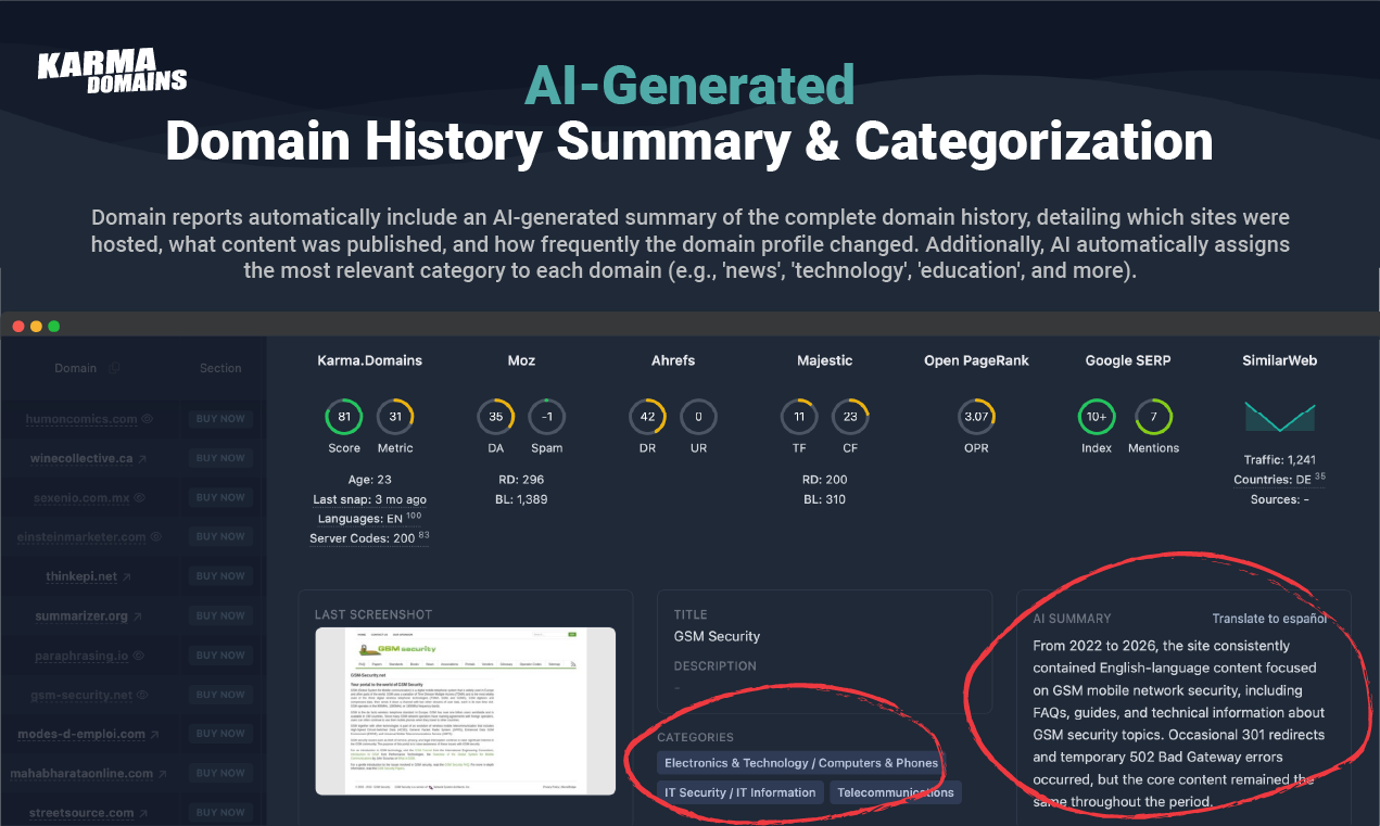 Karma.Domains: AI Search 7M+ Domains gallery image