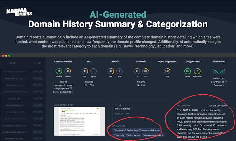 Karma.Domains: AI Search 7M+ Domains screenshot 5