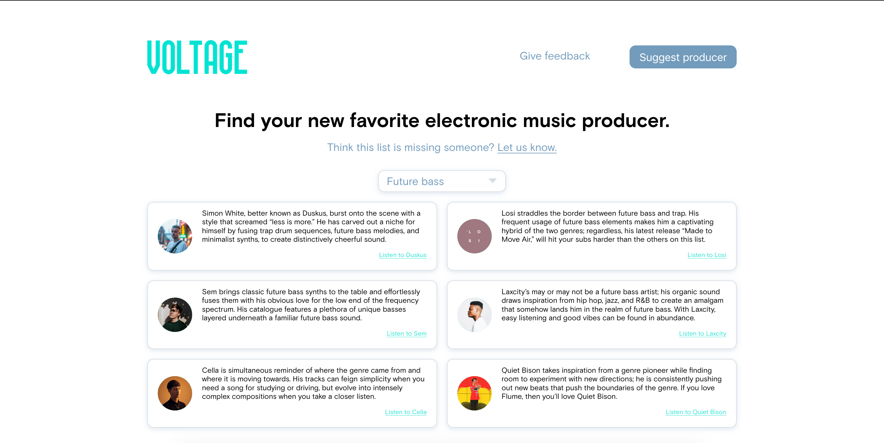 The Voltage List gallery image