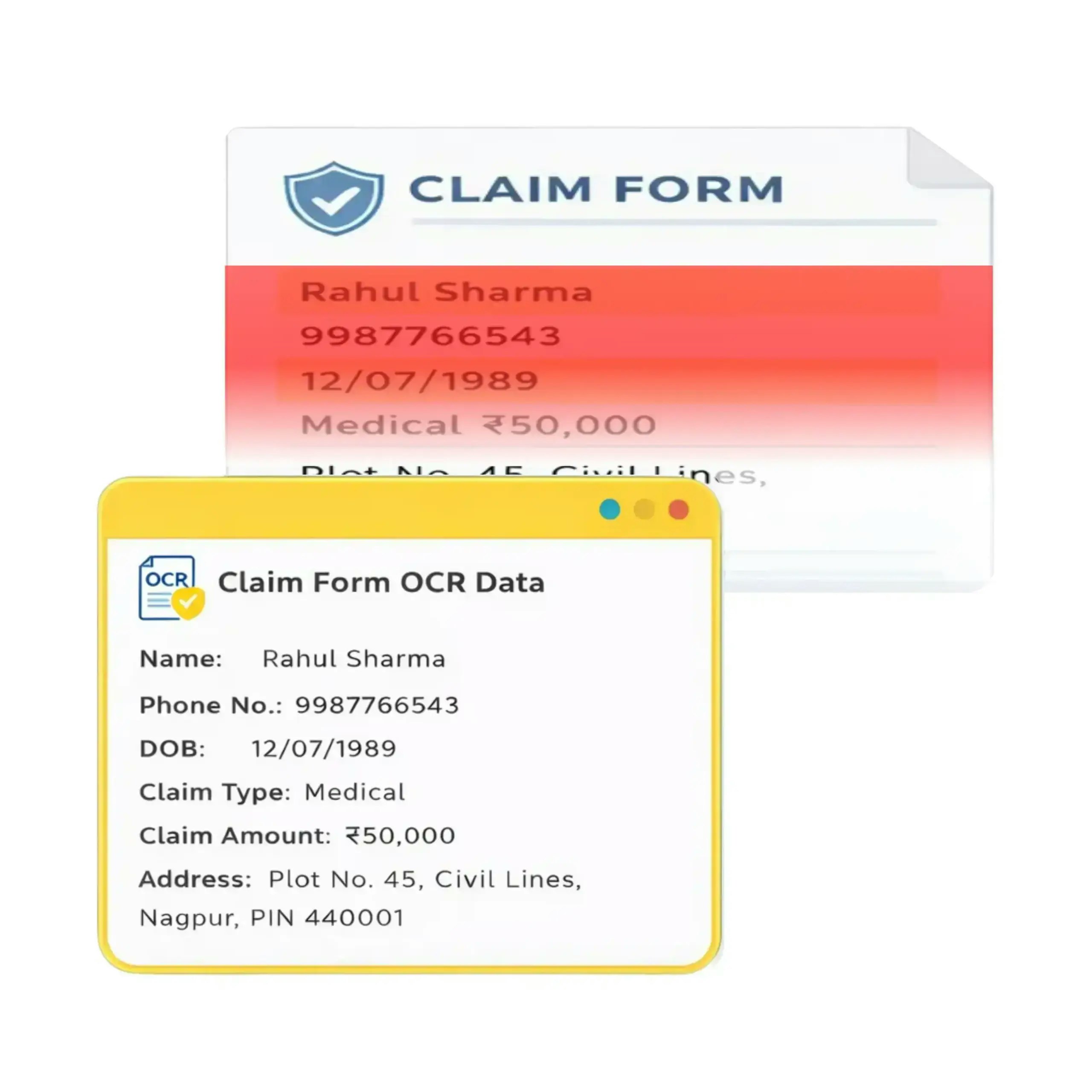 Insurance Claim Form OCR API - Main product screenshot demonstrating key features and user interface