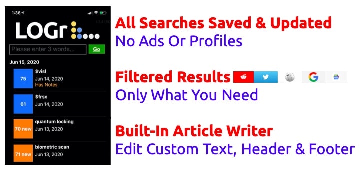LOGr Research App gallery image