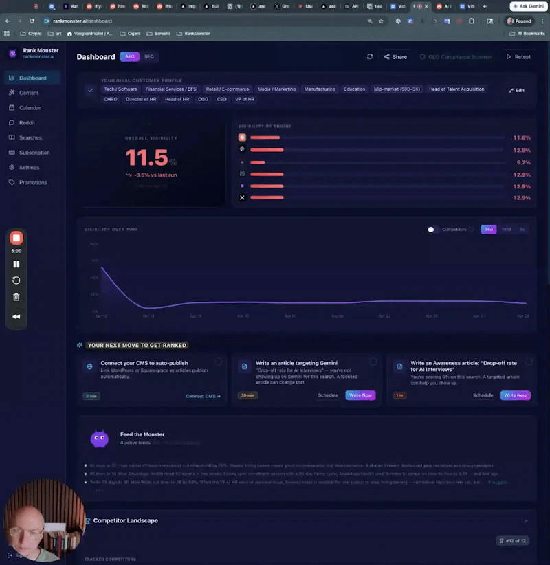 Rank Monster screenshot 1 (video preview)