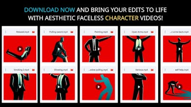 50 Faceless Character Video Clips gallery image