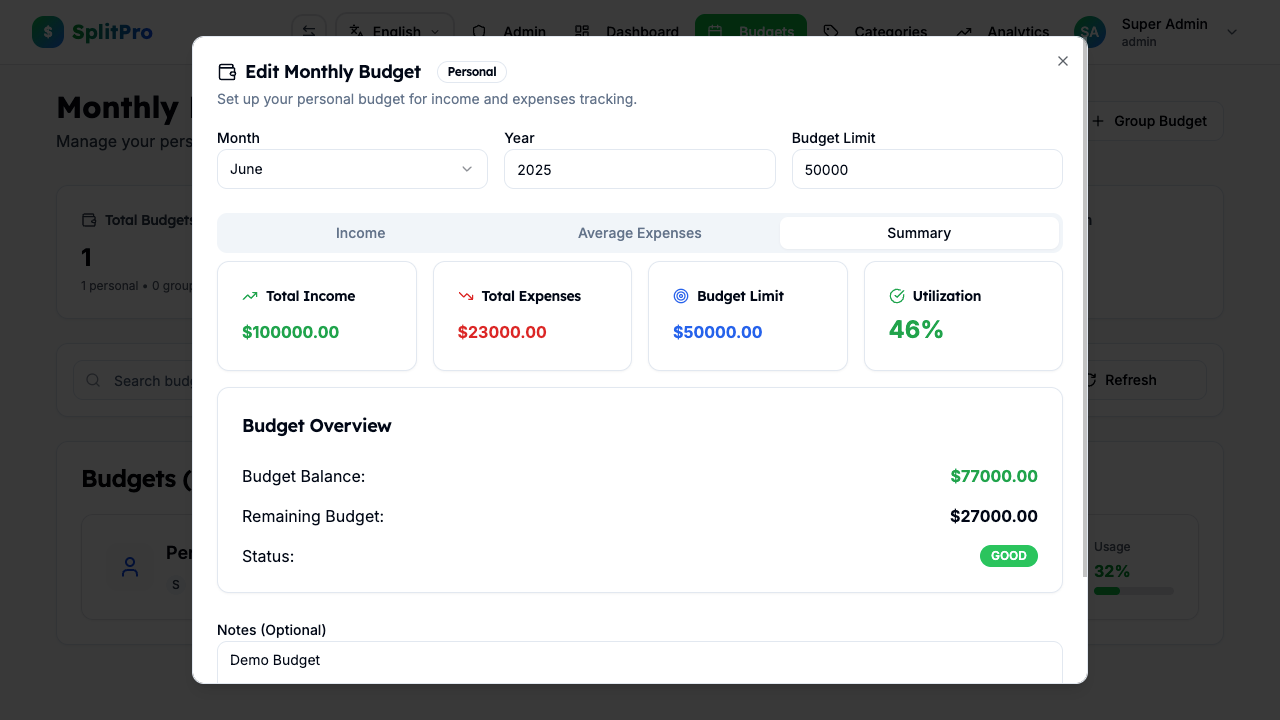 SplitPro - Complete Expense Management gallery image