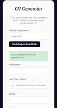 CV Generator gallery image