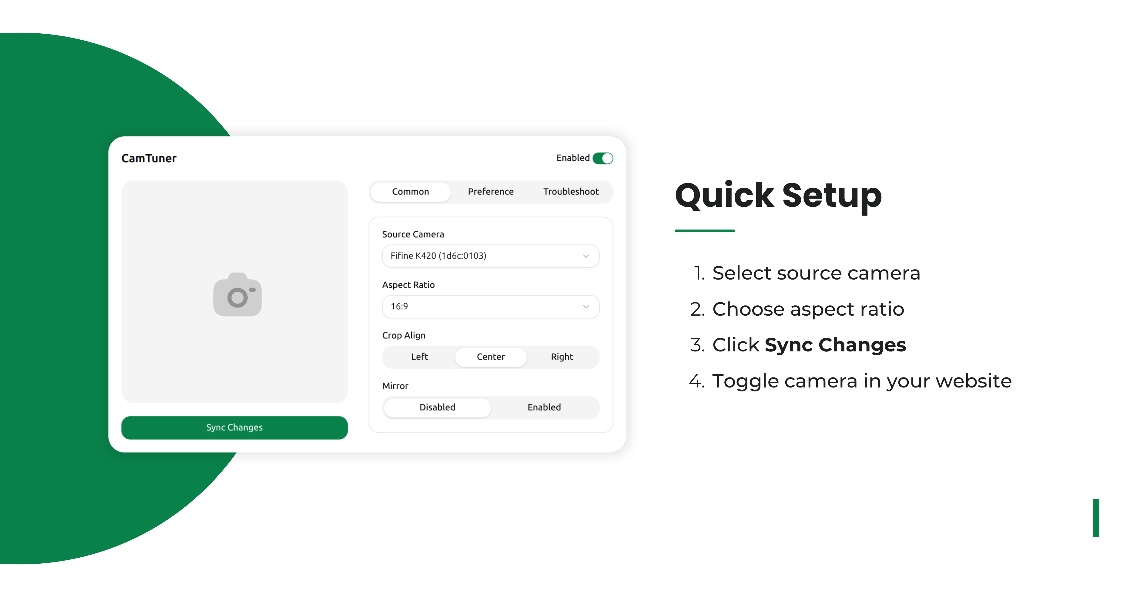 وسائط camtuner - عزز تجربة كاميرا الويب الخاصة بك 1
