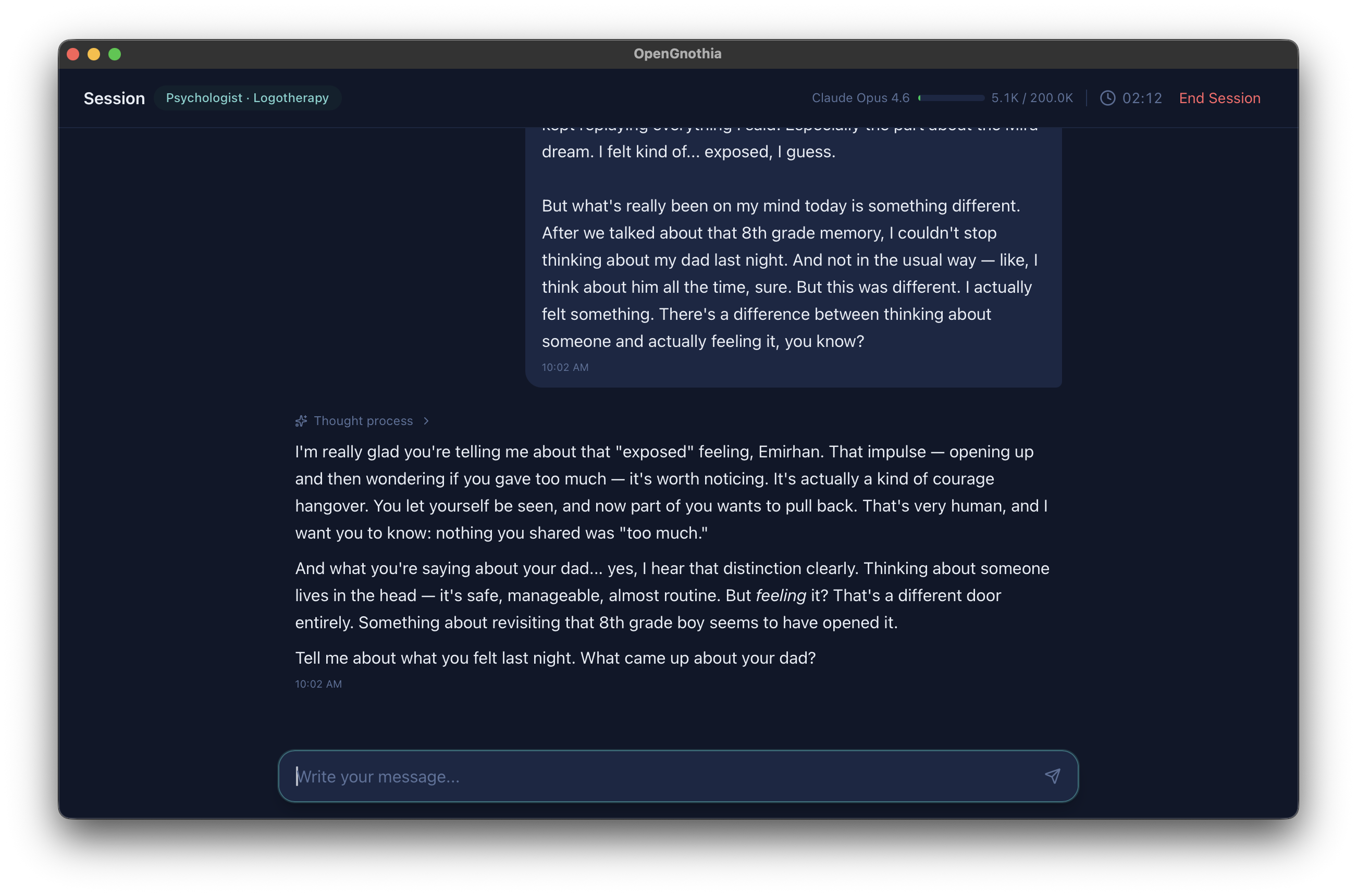 OpenGnothia - Screenshot 2 showing product features and functionality