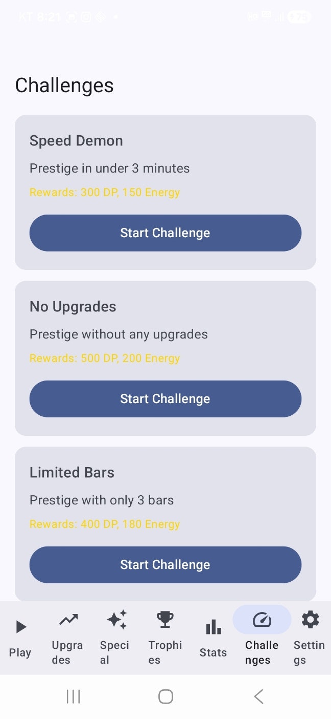 Idle Progress Bars - Screenshot 5 showing product features and functionality
