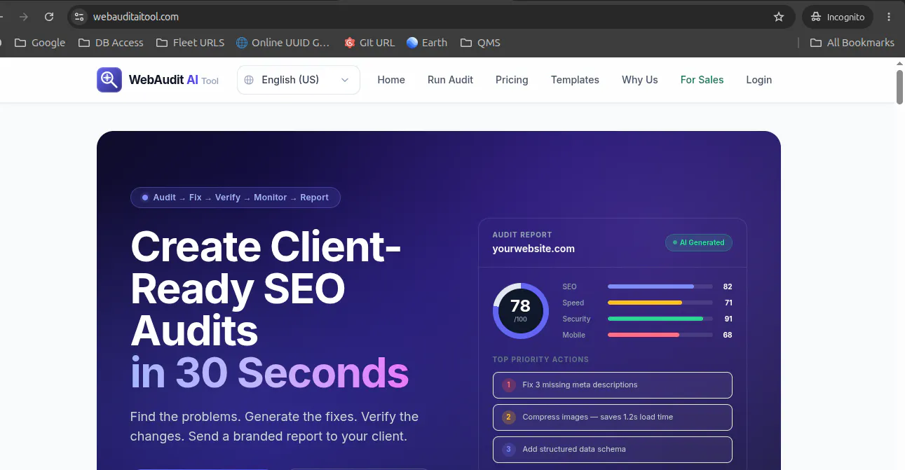 WebAudit AI gallery image