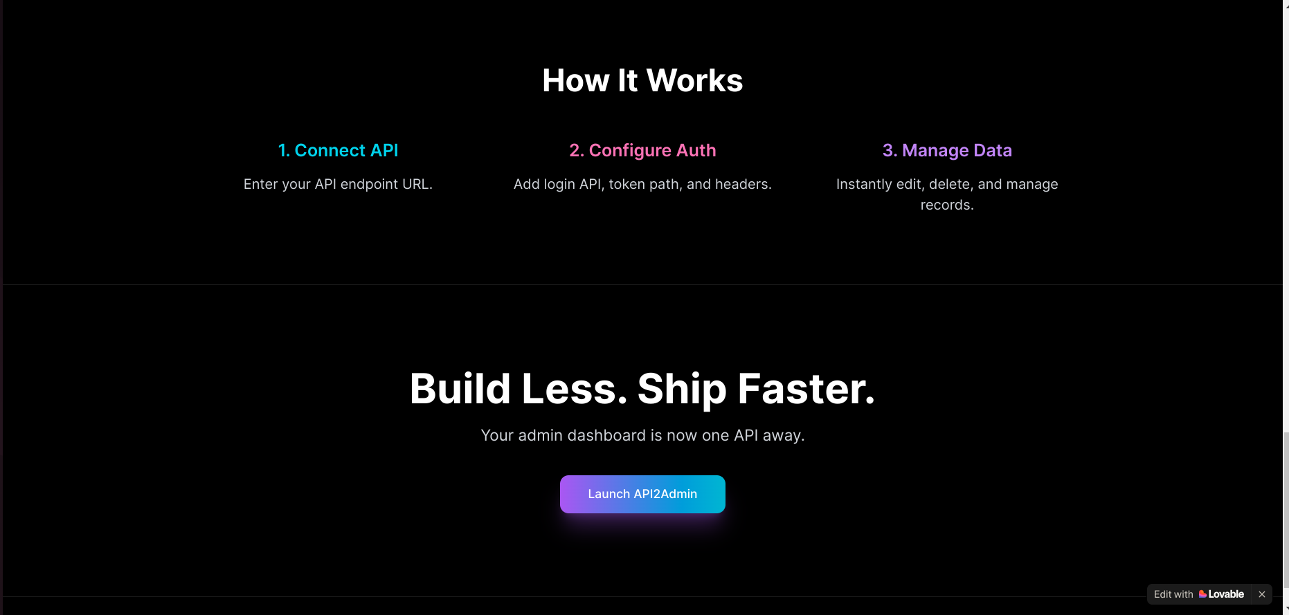 API2Admin gallery image