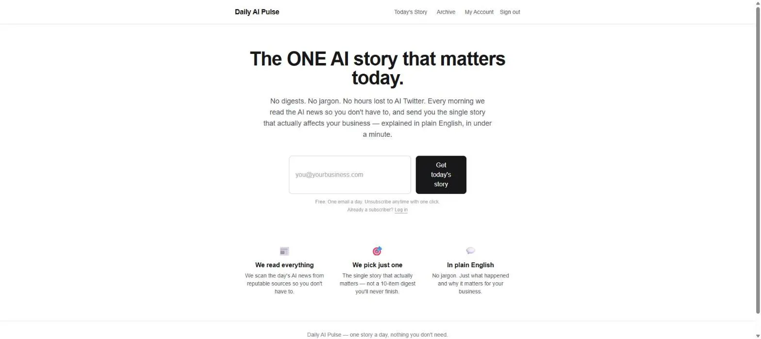 Daily AI Pulse gallery image