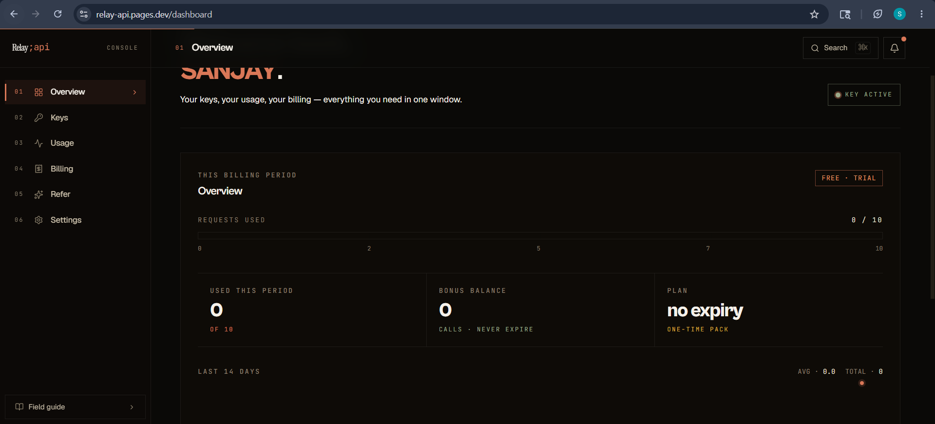 Relay API · Flat gallery image