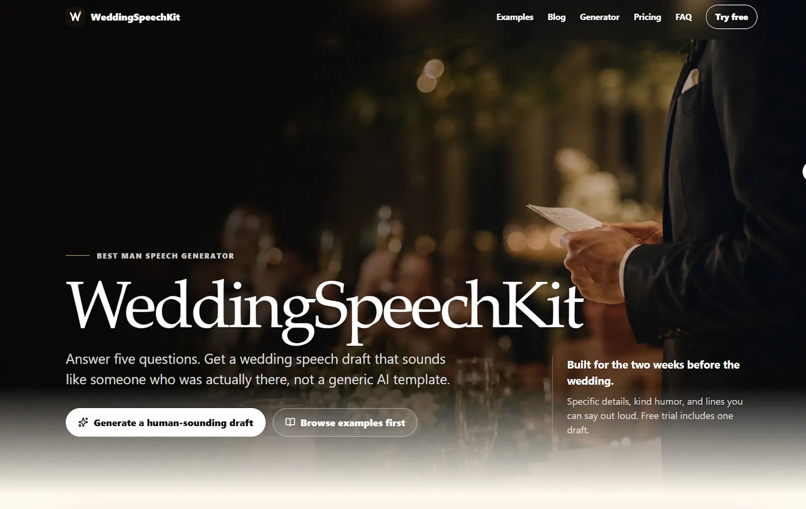 WeddingSpeechKit screenshot 1