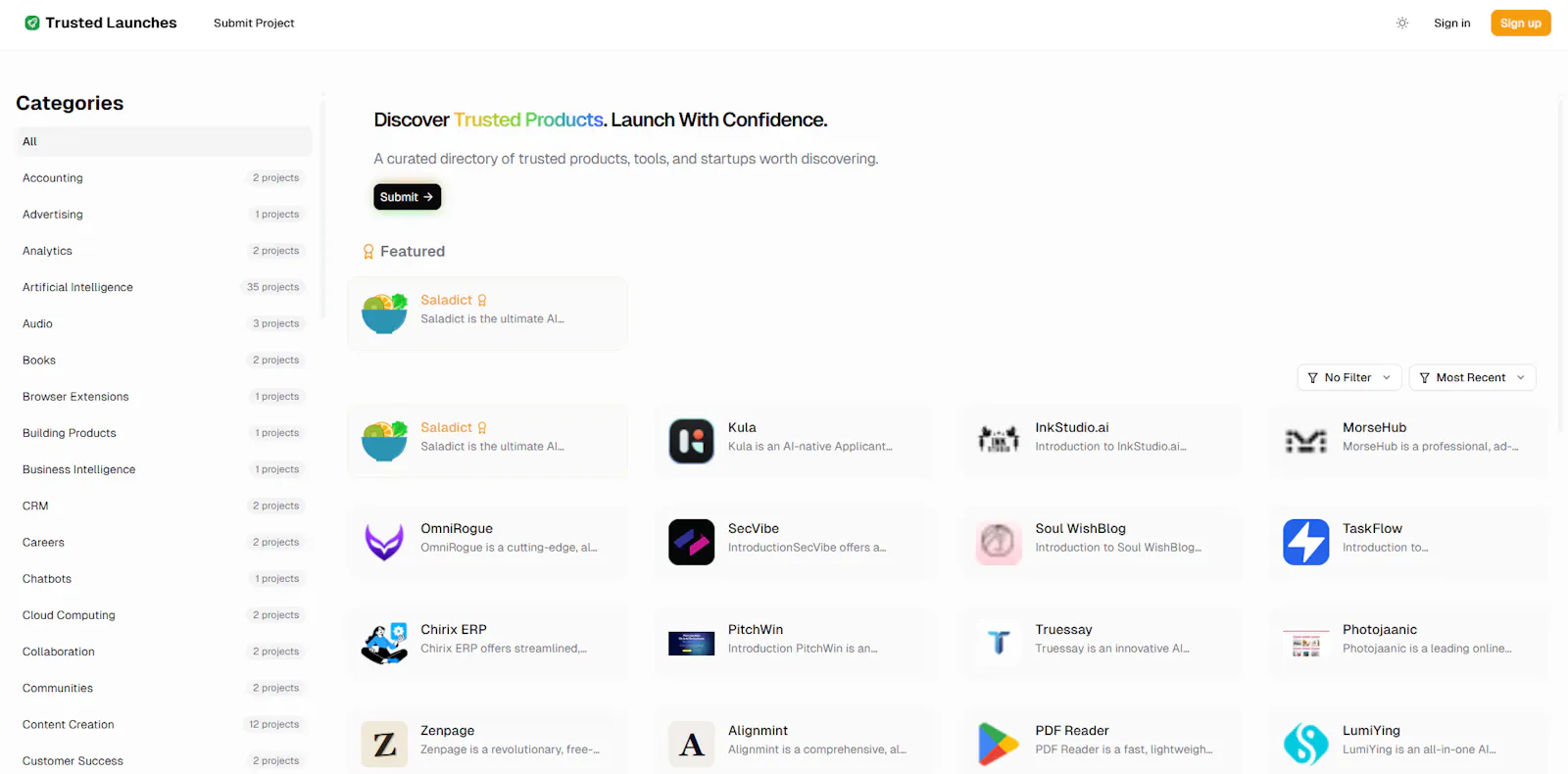 Trusted Launches screenshot 1
