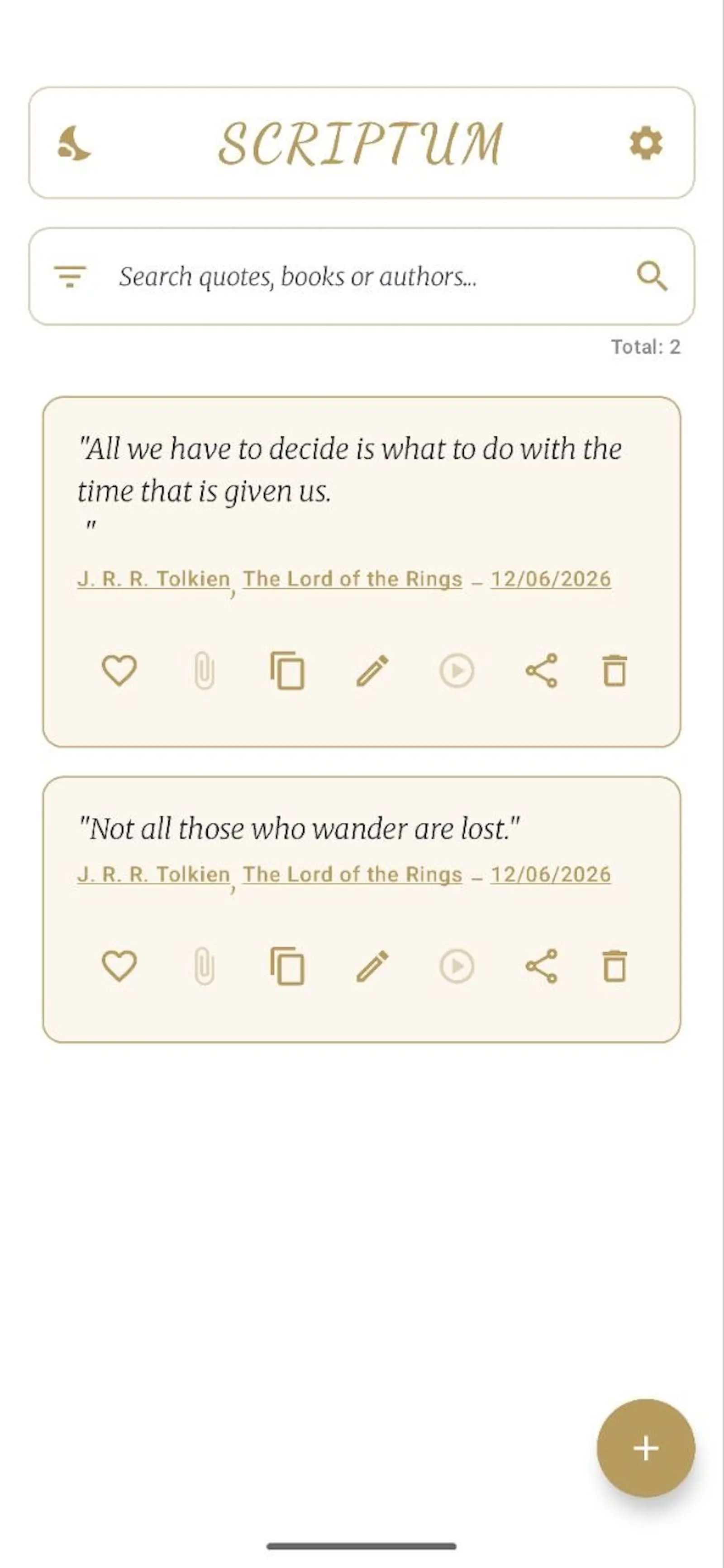 Scriptum: Quotes & Notes screenshot 2