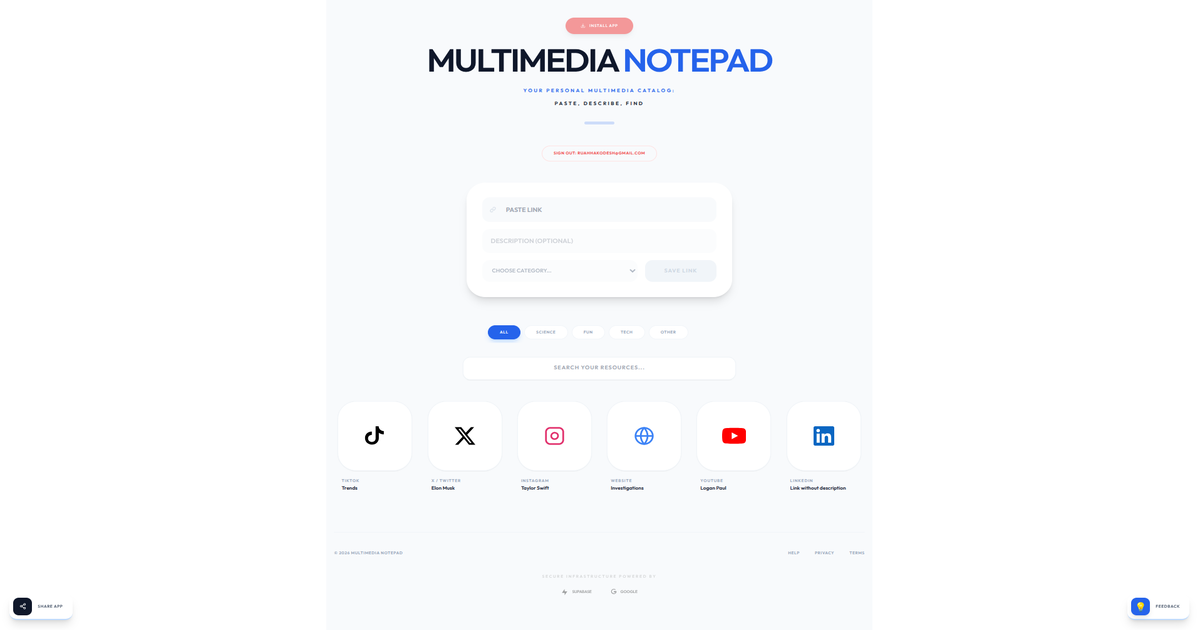 Multimedia Notepad gallery image
