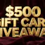 Free Gift Card Giveaway: Win $500, Ends