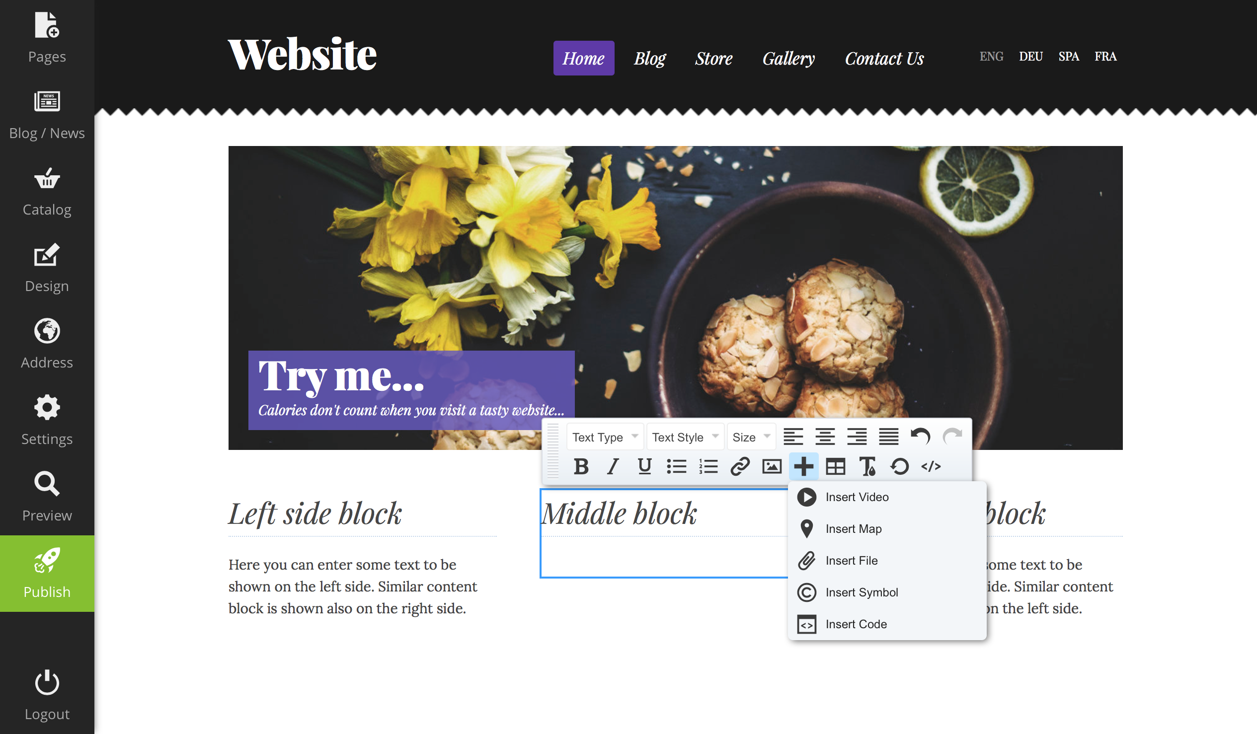 Mozello Website Builder gallery image