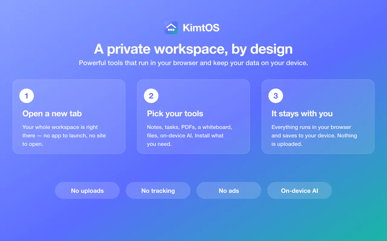 KimtOS gallery image